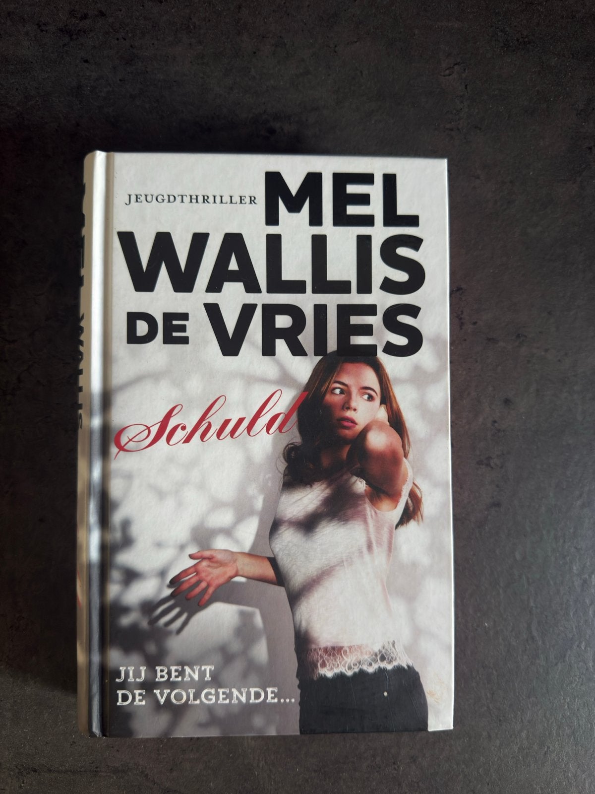 Jeugdthriller 'Schuld' van Mel Wallis de Vries, Ophalen of Verzenden, Zo goed als nieuw