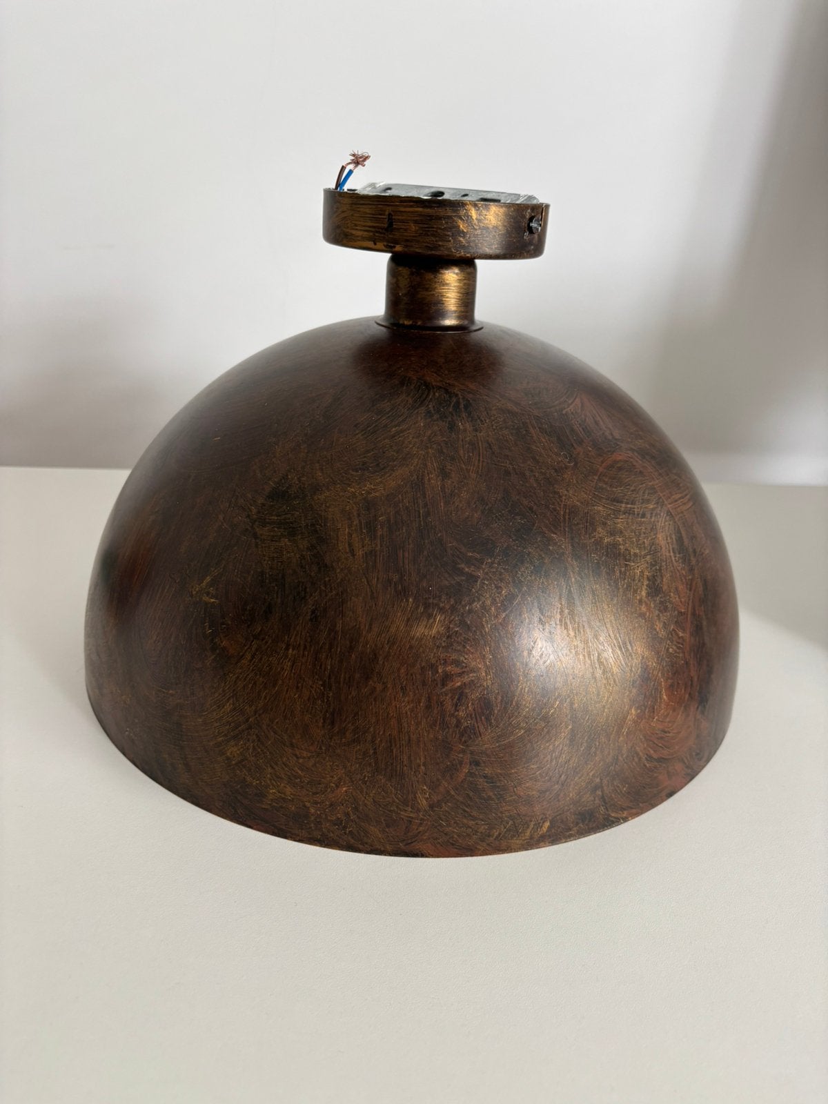 Mooie plafondlamp – goud/bruin metaal, Huis en Inrichting, Ophalen, Zo goed als nieuw, Metaal, E27 (groot)