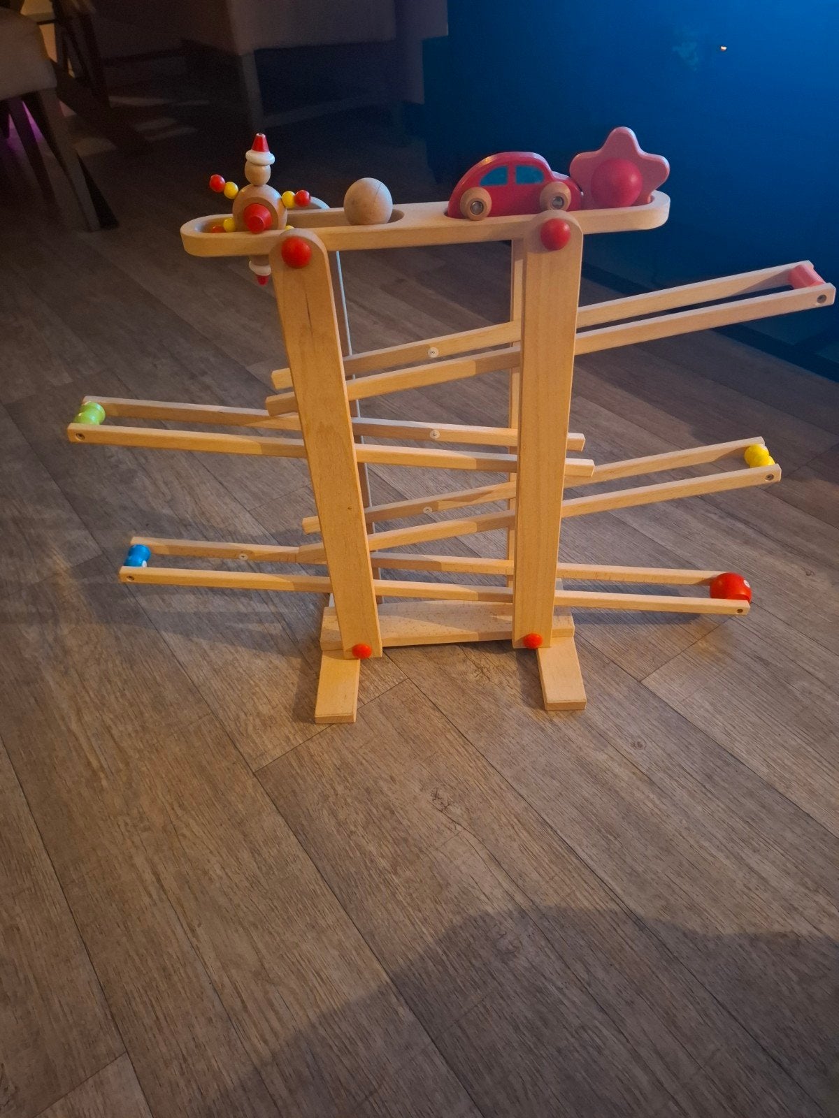 Houten knikkerbaan - Zo goed als nieuw, Ophalen of Verzenden, Zo goed als nieuw