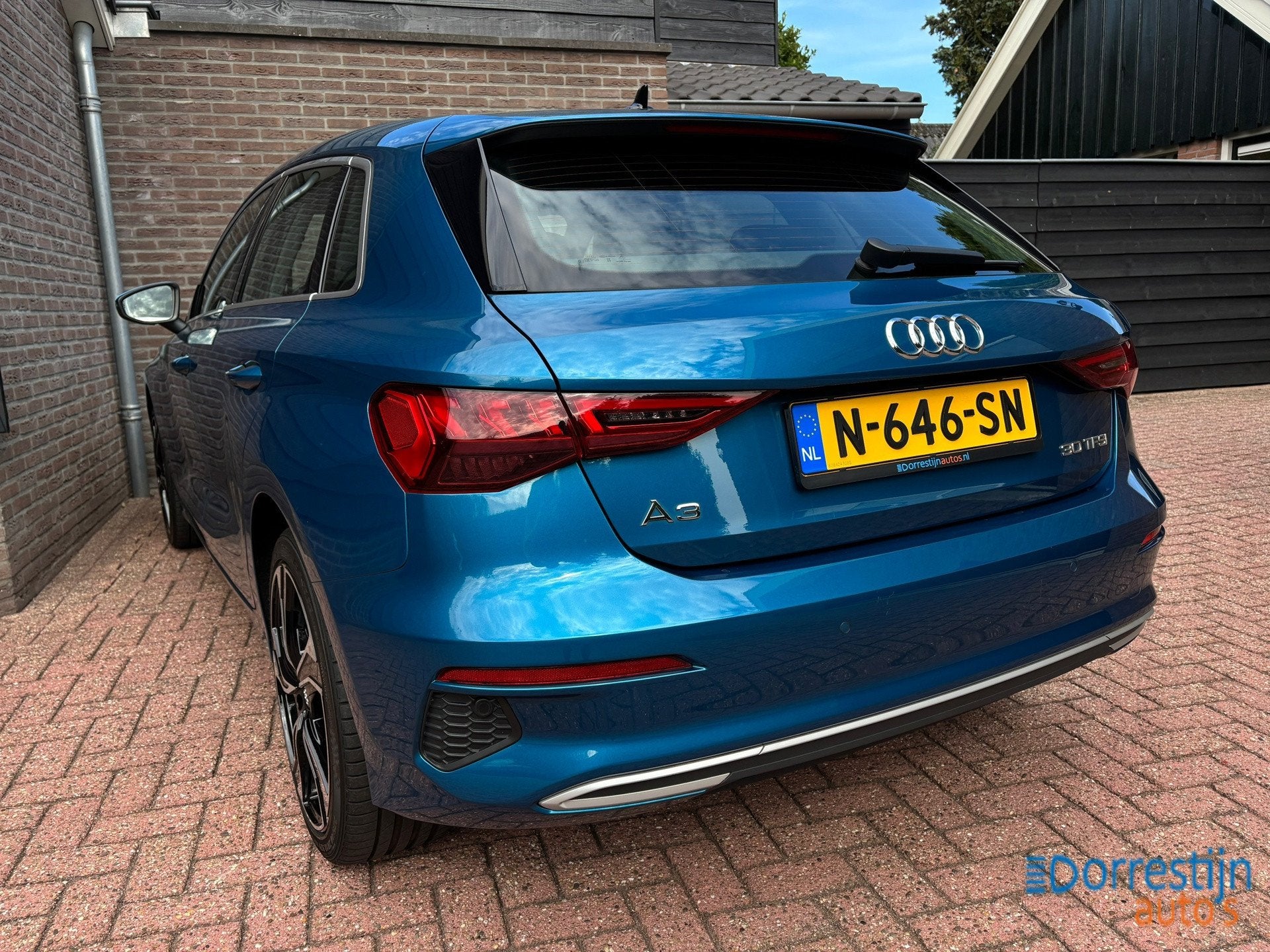 Audi A3 Sportback 30 TFSI Advanced edition | Automaat | Led, Auto's, Dealer onderhouden, Stof, Gebruikt, Blauw