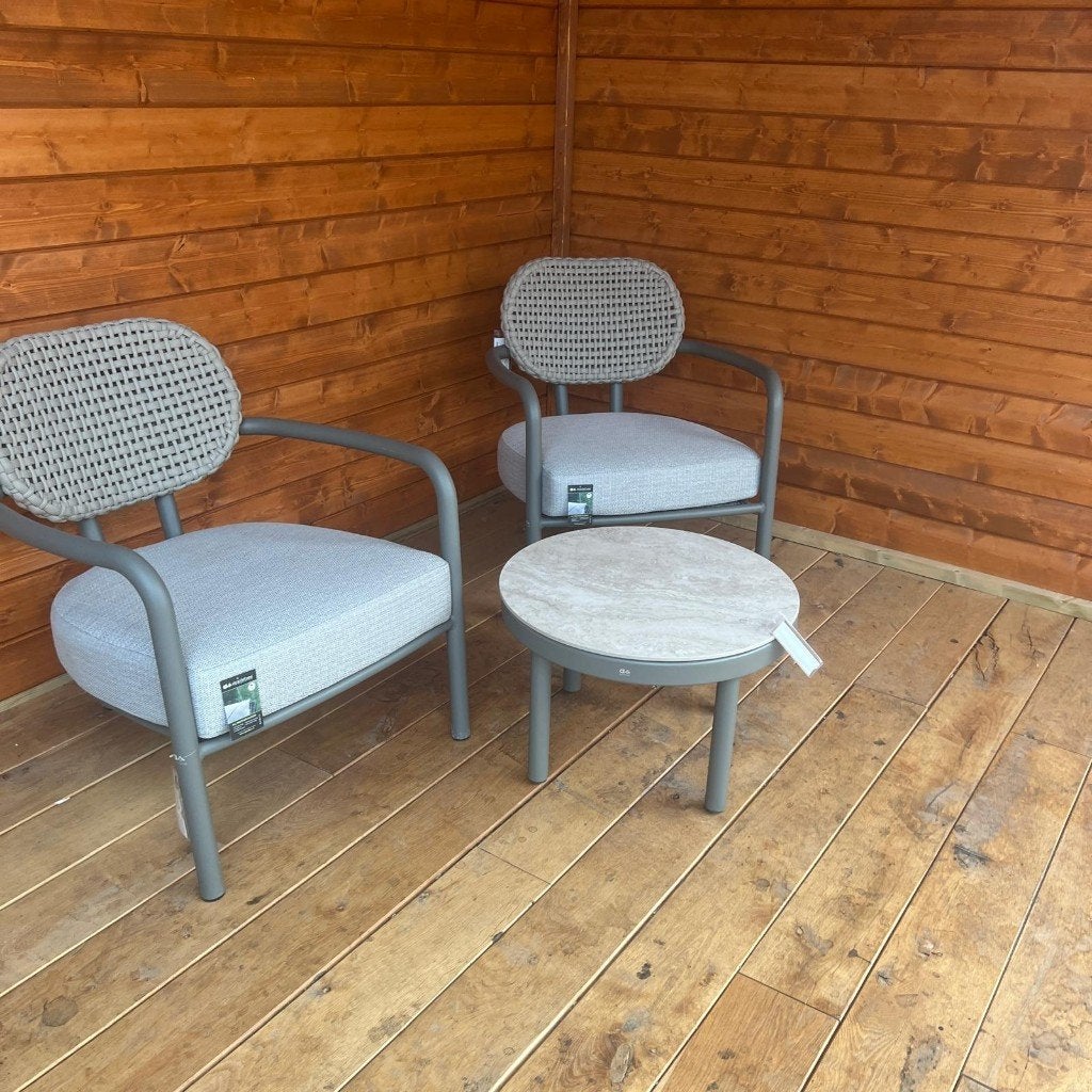 Lugano - Maui Bistroset | Showroommodel, Tuin en Terras, Gebruikt, Bijzettafel, Aluminium, Loungeset