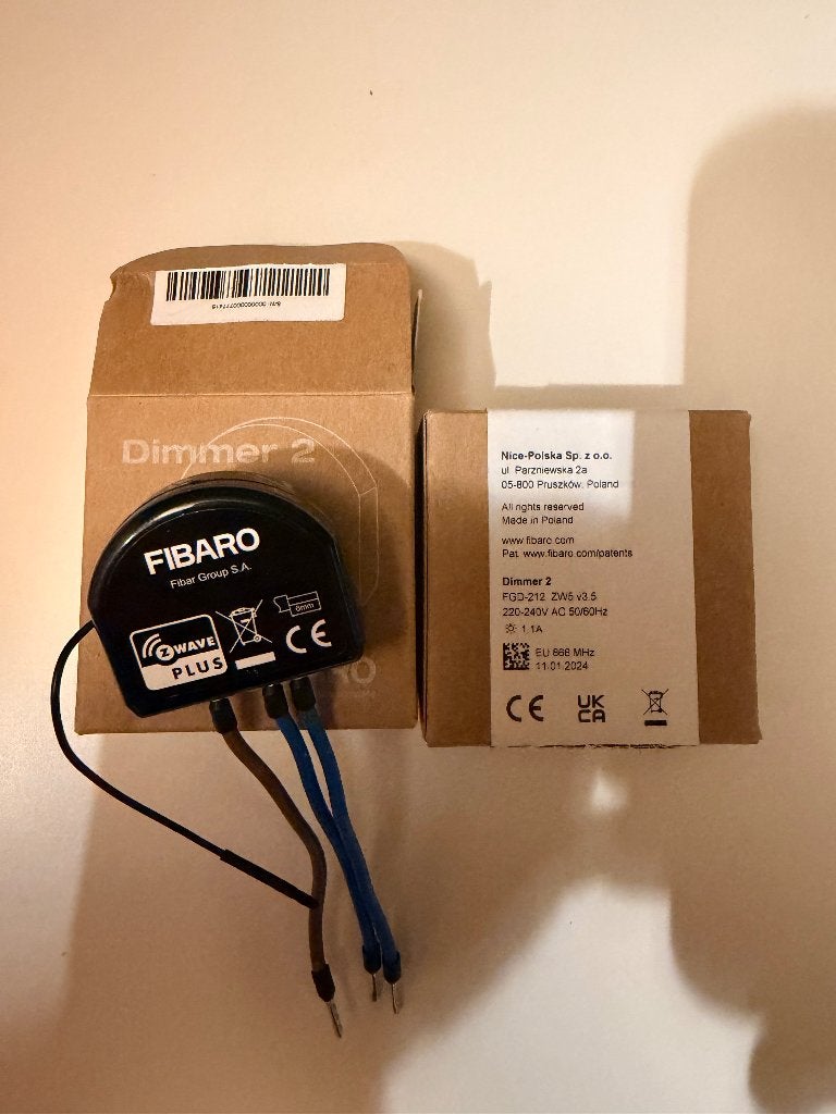 2x FIBARO Dimmer 2 | Inbouw | Z-Wave Plus, Hobby en Vrije tijd, Verzenden, Zo goed als nieuw