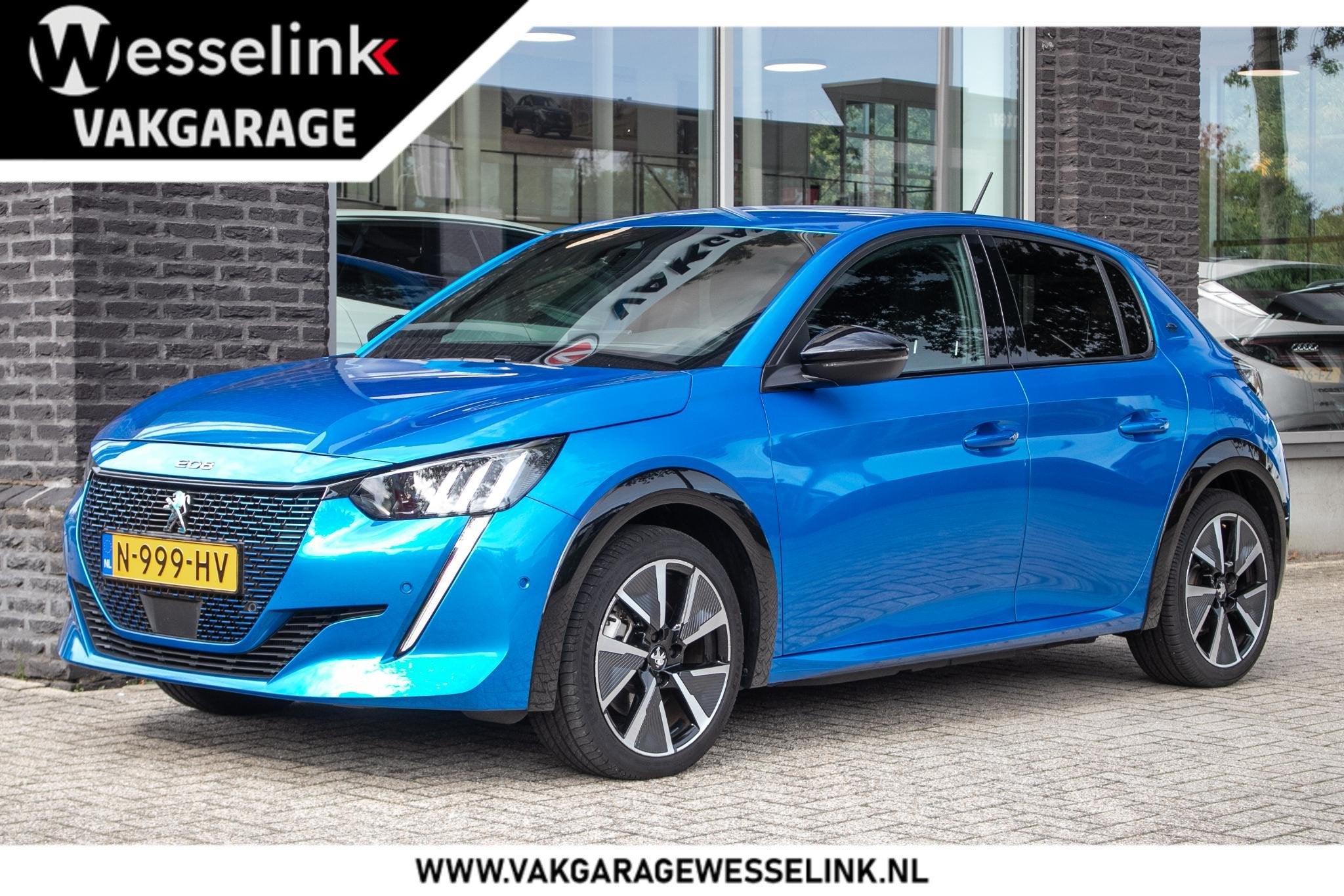 Peugeot e-208 EV GT Pack 50 kWh | SOH 90% | 3 fase laden, Auto's, 136 pk, Gebruikt, 351 km, Blauw