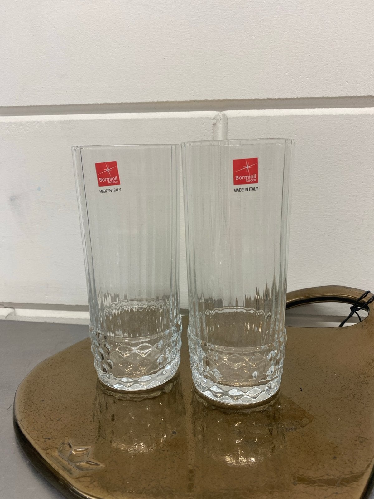 2x Nieuwe Bormioli Rocco glazen - Made in Italy, Onbekend, Nieuw, Ophalen of Verzenden, Onbekend
