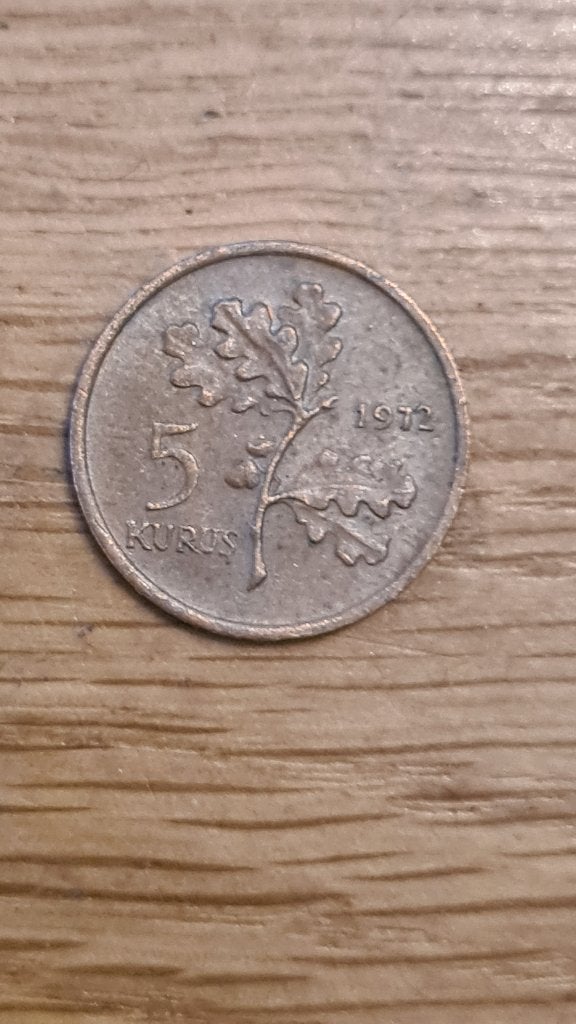 Turkije - 5 Kurus 1972 (D3), Verzenden, Overige landen, Losse munt