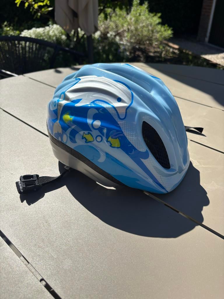 Puky kinderfietshelm blauw - Zo goed als nieuw, Ophalen, Zo goed als nieuw, Overige maten, Jongen of Meisje