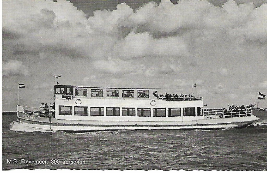 Scheepvaart- -M.S.Flevomeer., Ophalen of Verzenden, 1960 tot 1980, Gelopen, Overige thema's