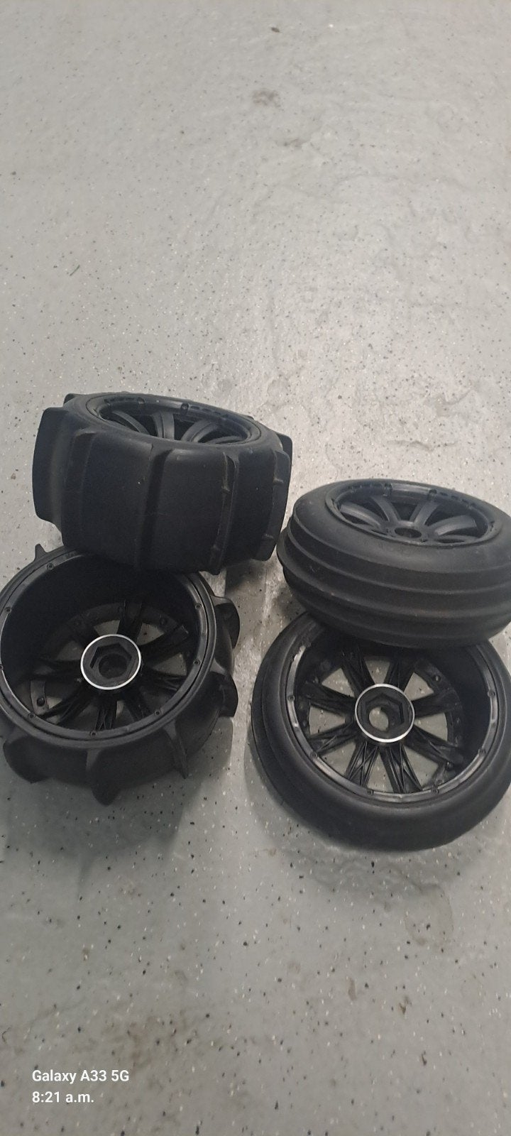 setje z.g.a.n banden met velgen voor de hpi baja, Ophalen of Verzenden, Auto