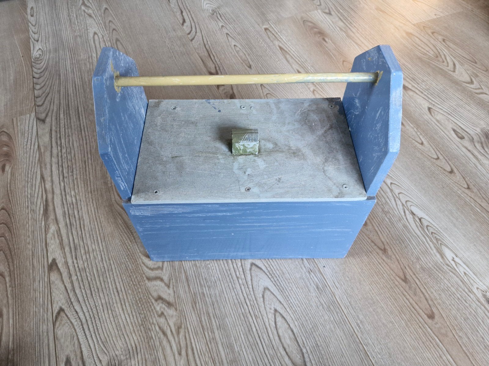 Houten Gereedschapskist met Speelgoedgereedschap, Ophalen of Verzenden, Zo goed als nieuw