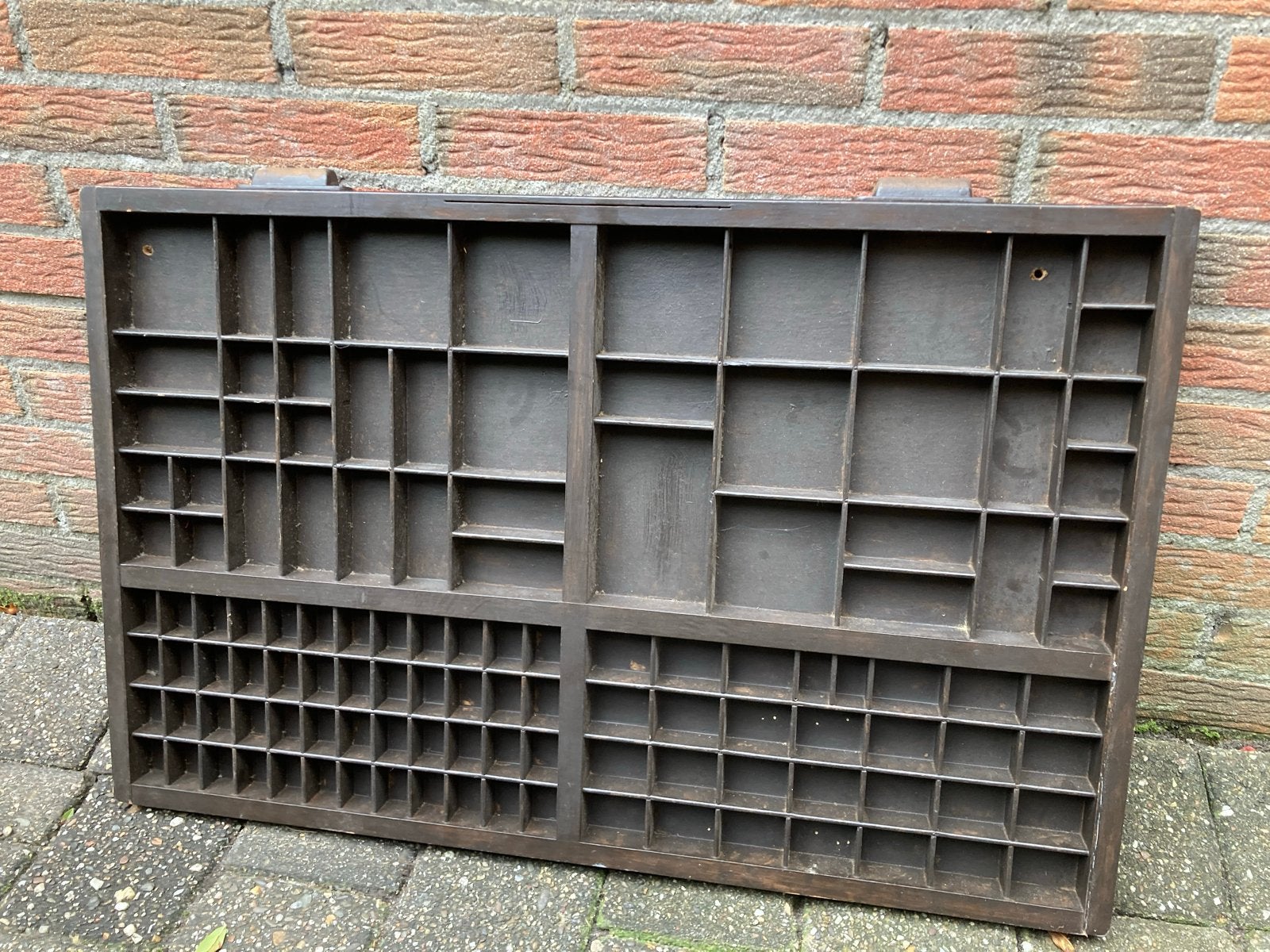 Antieke letterbak / zetkast - Hout, Ophalen