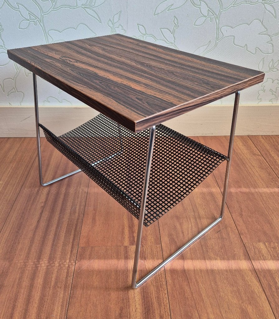 te koop: bijzettafel of lectuurtafel, retro vintage jaren 60, Ophalen, Minder dan 45 cm, Minder dan 55 cm, Gebruikt