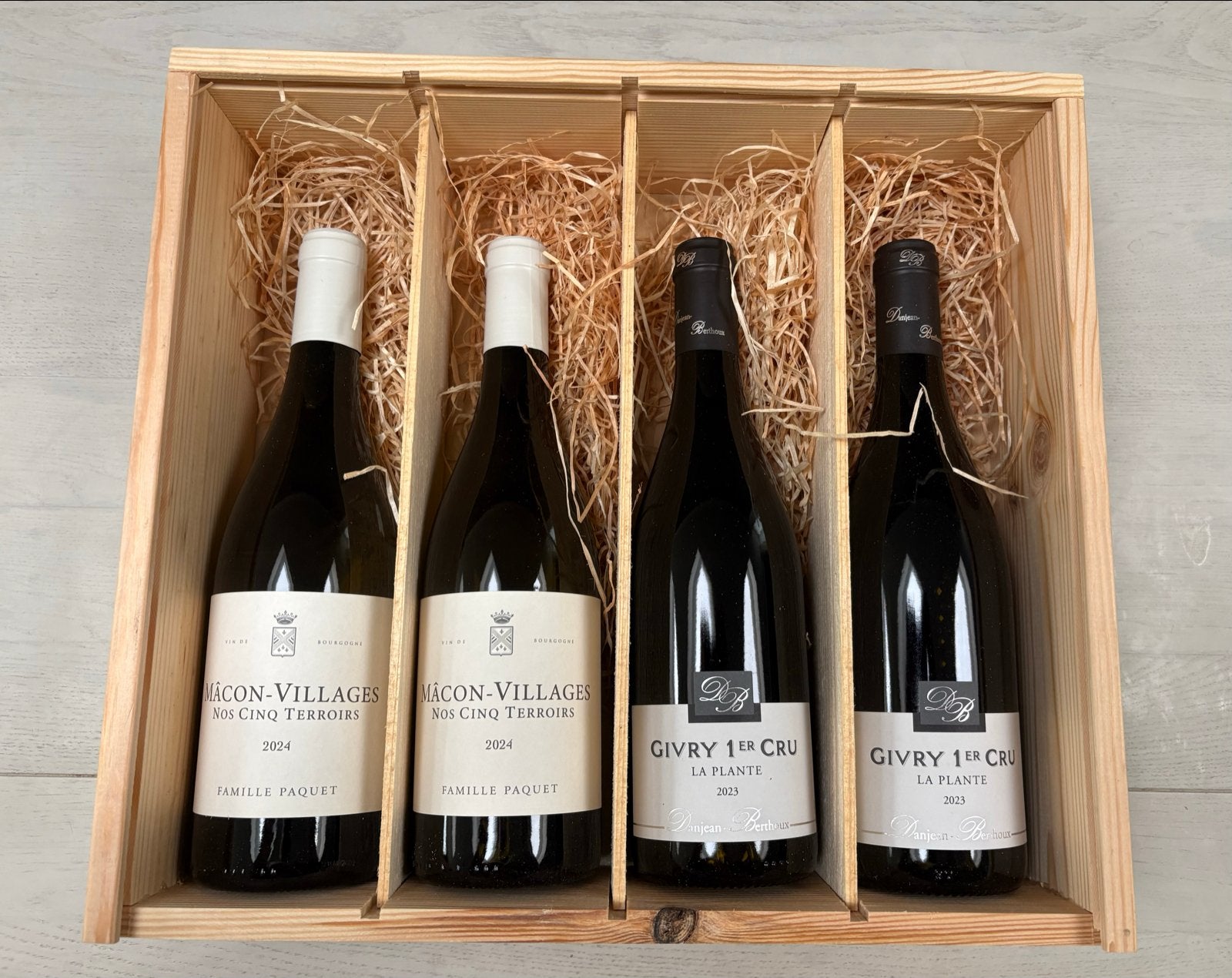 Exclusief Wijnpakket: Mâcon-Villages & Givry 1er Cru, Ophalen of Verzenden, Nieuw, Frankrijk, Witte wijn