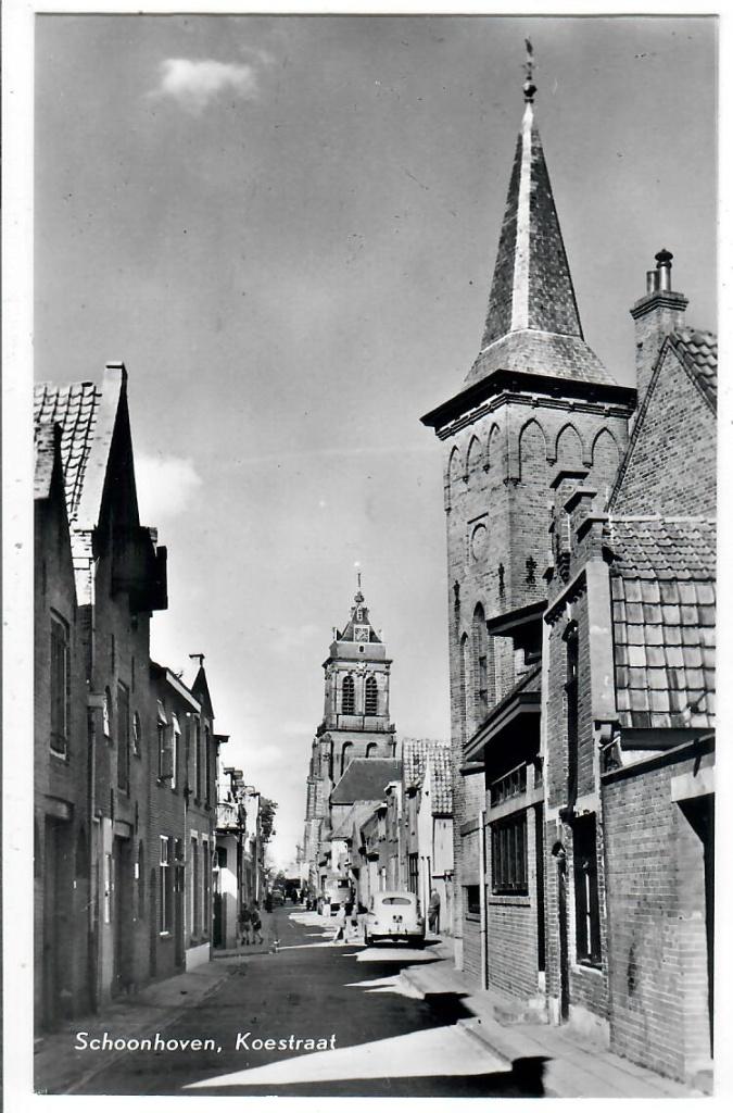 Schoonhoven - Koestraat, Verzenden, 1940 tot 1960, Ongelopen, Zuid-Holland