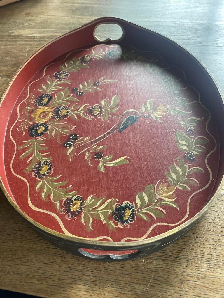 Oud Hindelooper Schilderwerk Dienblad - Handgeschilderd, Verzenden