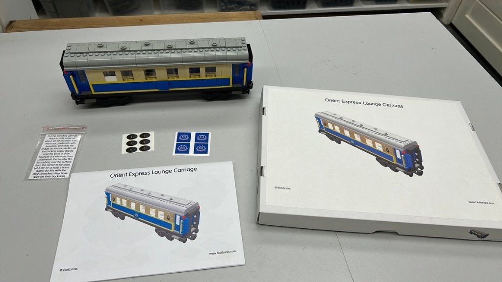 SB2456 Lego trein wagon oriënt express lounge carriage, Ophalen of Verzenden, Zo goed als nieuw