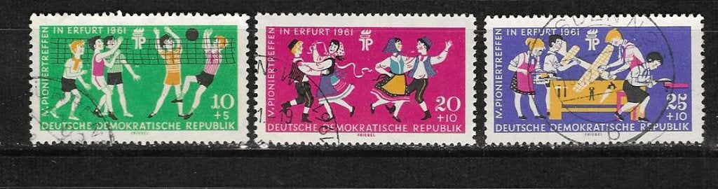 DDR 827-829, Ophalen of Verzenden, DDR, Gestempeld