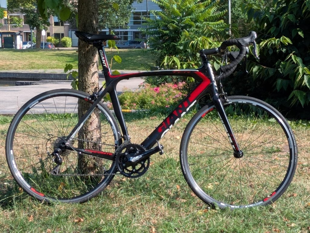 Carbon Racefiets Giant TCR, Shimano 105, maat: 57 cm, Fietsen en Brommers, Fietsen | Racefietsen, Ophalen, 28 inch, Gebruikt, Carbon