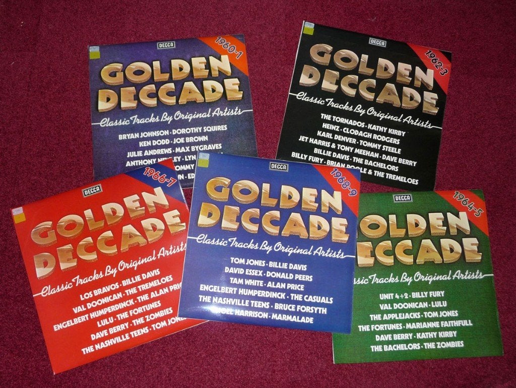 Golden Deccade 5 LP's, Inclusief binnenhoes, Ophalen of Verzenden, Zo goed als nieuw, Pop