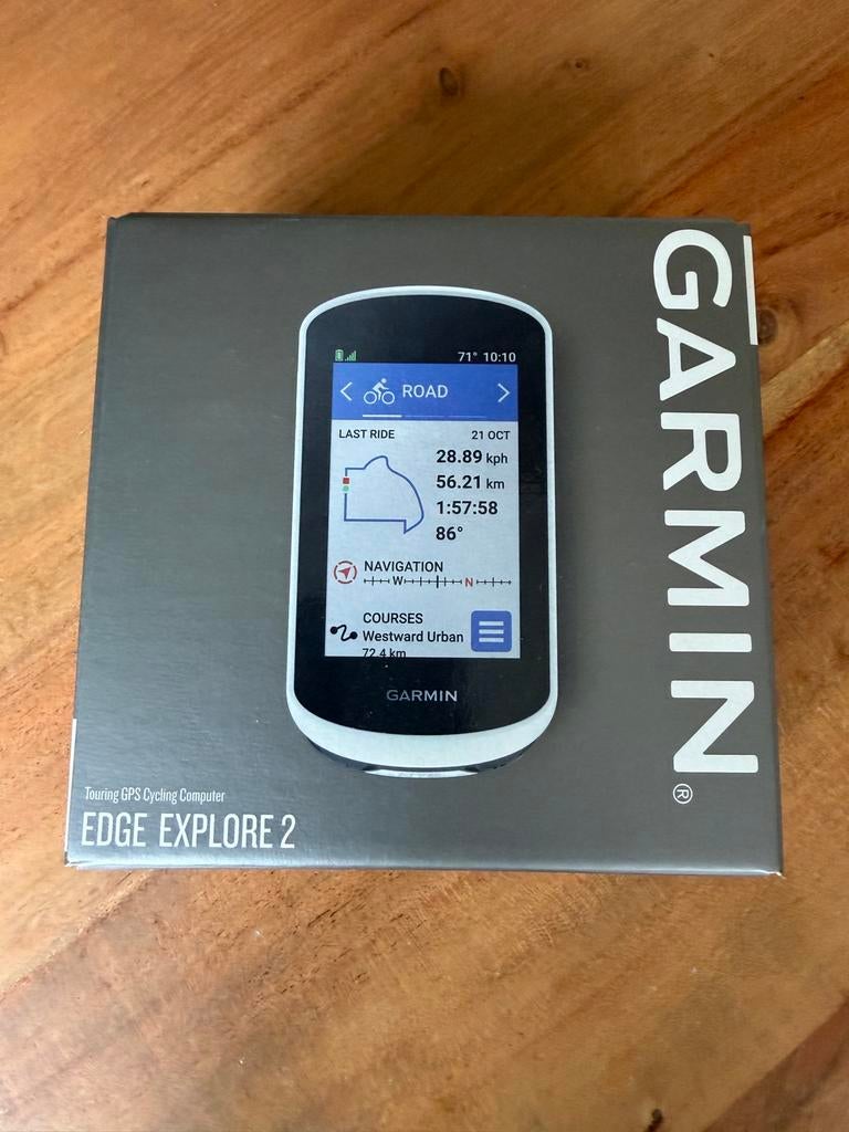 Garmin Edge Explore 2 met siliconen hoes en bike mount, Ophalen of Verzenden, Draadloos, Zo goed als nieuw