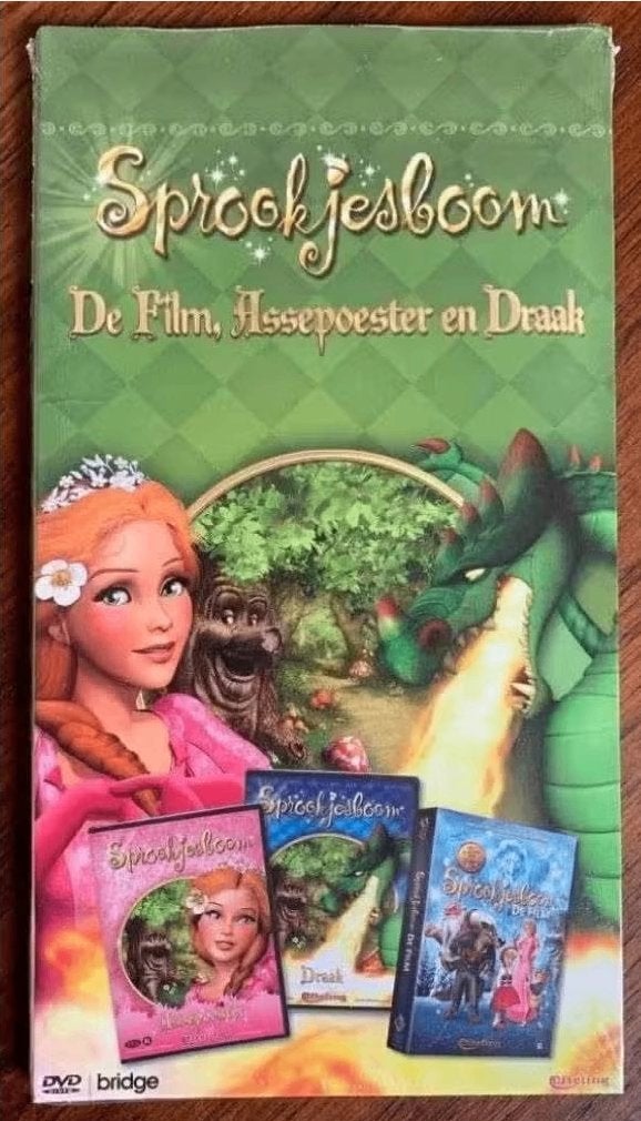 3-DVD Sprookjesboom; de film, Assepoester, Draak; NIEUW, Alle leeftijden, Ophalen of Verzenden, Nieuw in verpakking, Actie en Avontuur