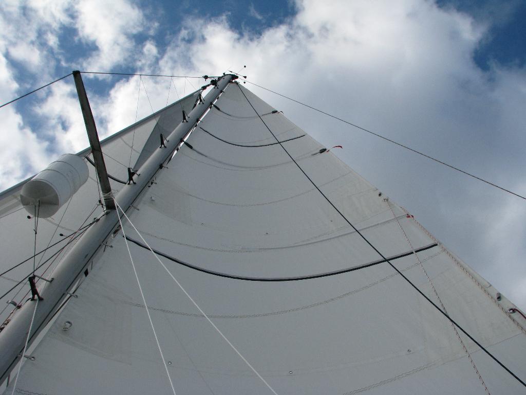 Grootzeil en rolfok van Ovni 32 of ander, Watersport en Boten, Zeilen en Zeiltoebehoren, 6 meter of meer, Gebruikt, Grootzeil