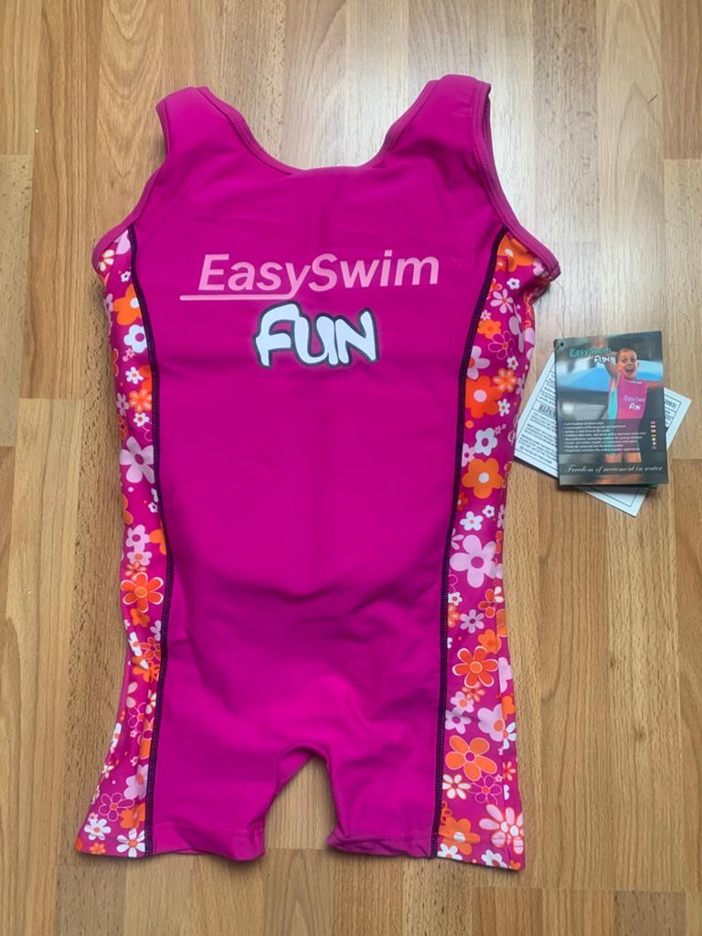 EasySwim FUN Drijfpak Zwemkleding Roze Bloemen Maat 6-7 jaar, Kinderen en Baby's, Meisje, Overige maten, Ophalen of Verzenden