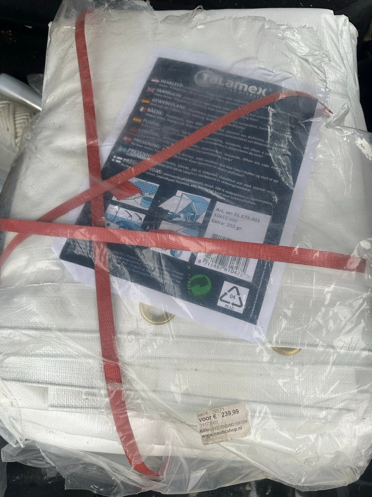 Nieuw Talamex Dekkleed 10x12m - 250g/m2, Ophalen of Verzenden, Nieuw, Overige typen