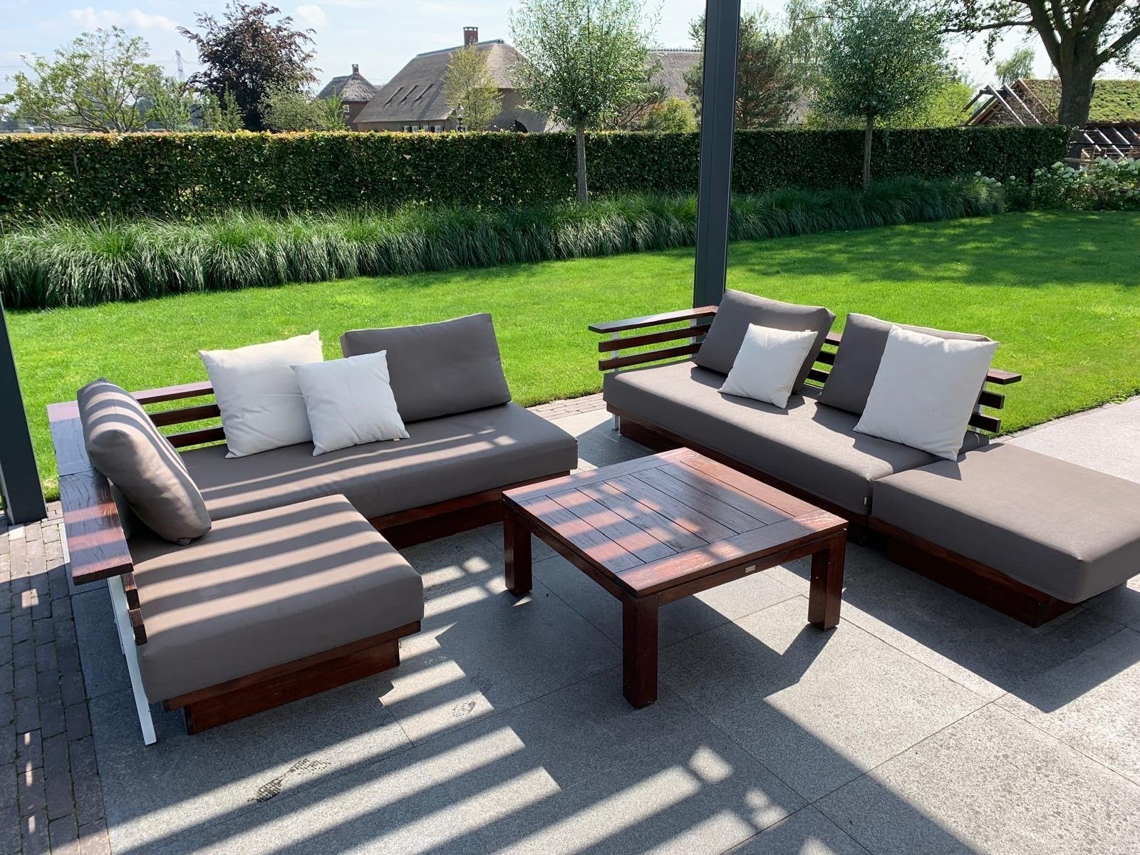LIFE Luxe loungeset 6 persoons, Ophalen, 6 zitplaatsen, Teakhout, Zo goed als nieuw