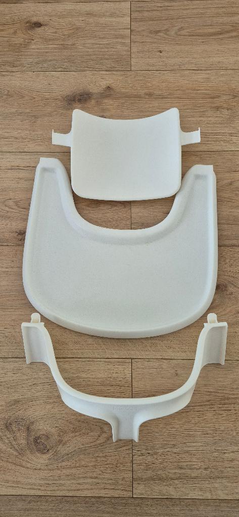 Stokke tripp trapp tray set incl highchair cushion, Kinderen en Baby's, Kinderstoelen, Ophalen, Zo goed als nieuw, Meegroeistoel