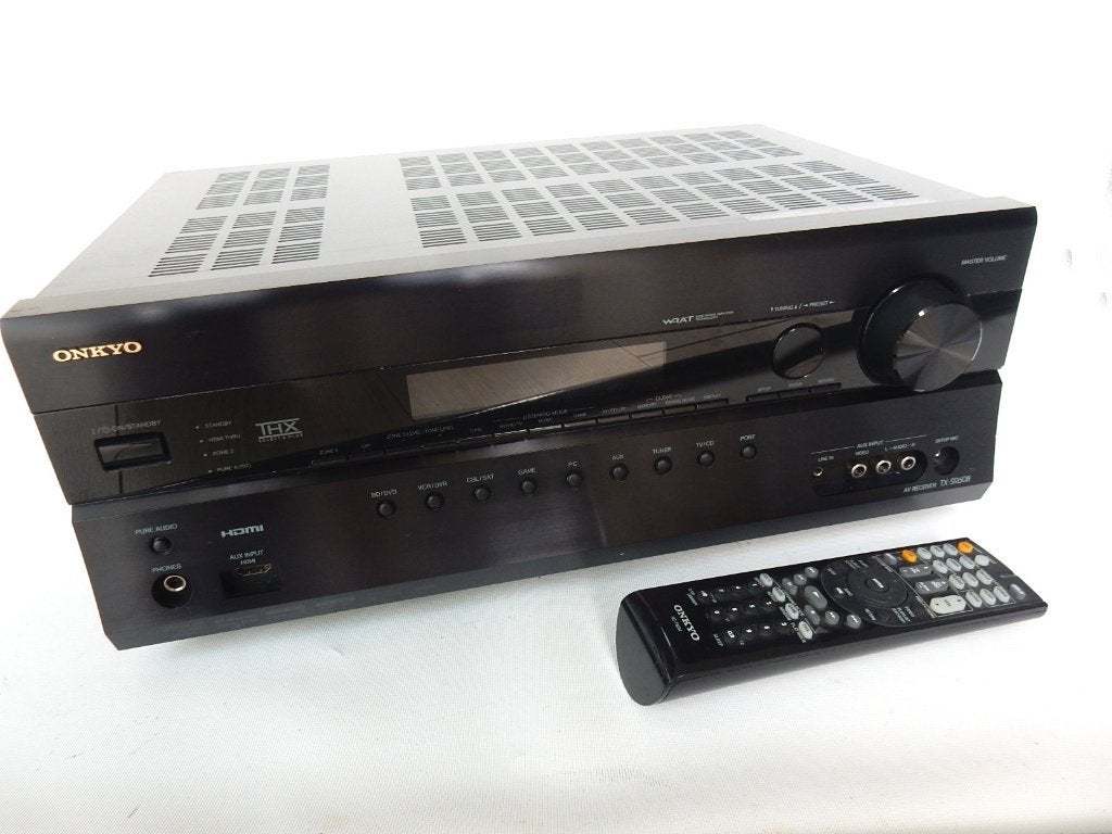 ONKYO TX-SR 608 zware 7.2-kanaals AV receiver in mooie staat, Gebruikt, Ophalen of Verzenden, 60 tot 120 watt, Onkyo