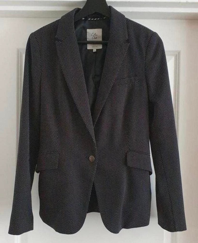 Zgan prachtige blazer van THE COTTON CLUB..mt:s, B, Verzenden, Zwart, Maat 36 (S)