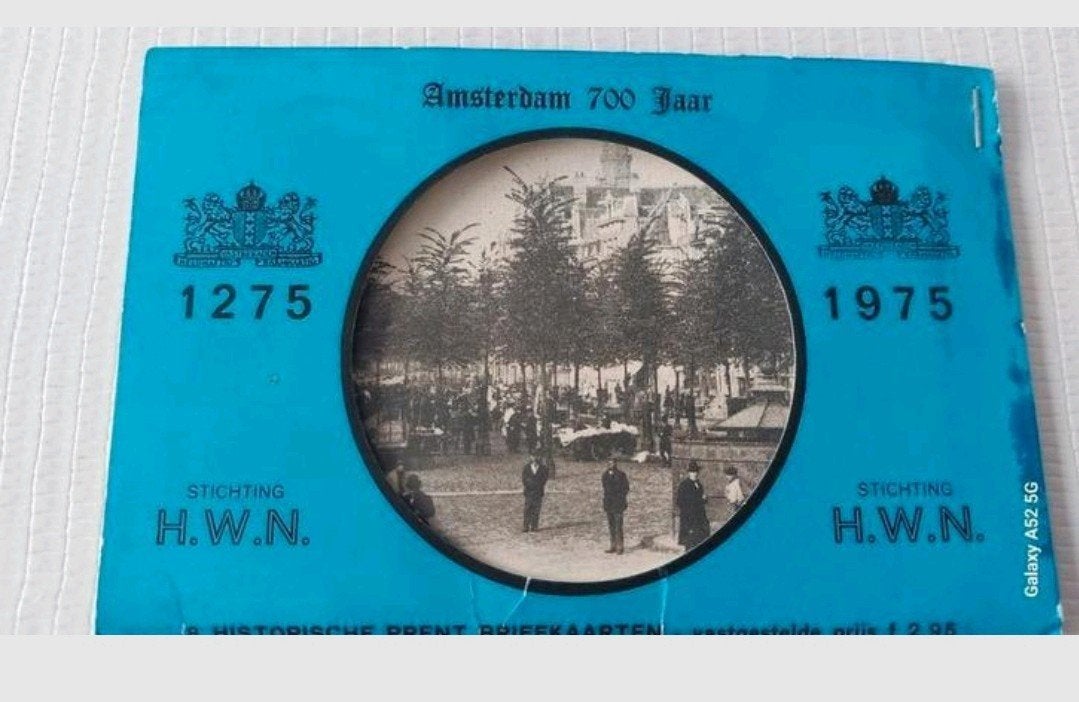 Historische Prentbriefkaarten Amsterdam 700 Jaar, Verzamelen, Ansichtkaarten | Nederland, Ophalen of Verzenden, 1960 tot 1980