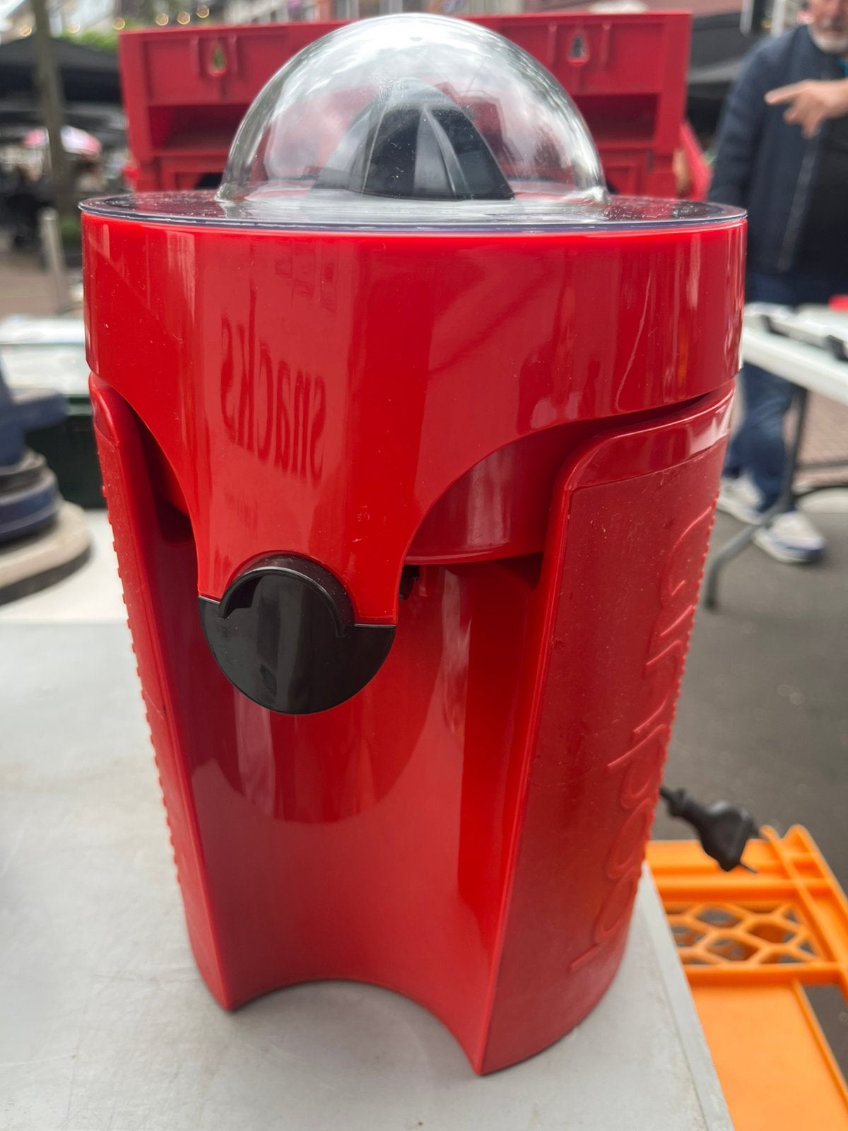 Bodum citruspers rood, Ophalen, Zo goed als nieuw, Citruspers
