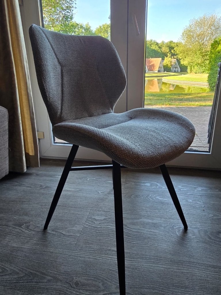 4x of 6x eetkamerstoel lichtgrijs, Huis en Inrichting, Ophalen, Gebruikt, Grijs, Stof