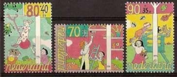 Nederland NVPH nr 1624/6 postfris Kinderpostzegels 1994, Ophalen of Verzenden, Na 1940, Postfris