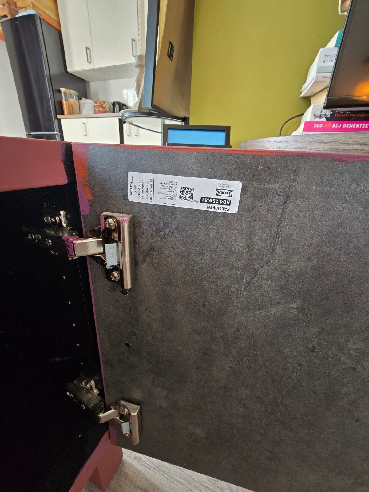 Ikea KALLVIKEN kast overgeverfd - Uniek design, Ophalen, Gebruikt