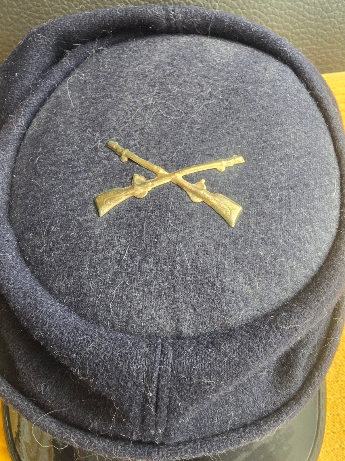 Vintage Amerikaanse militaire kepi - Medium, Verzamelen, Militaria | Algemeen, Ophalen of Verzenden, Landmacht, Amerika, Overige typen
