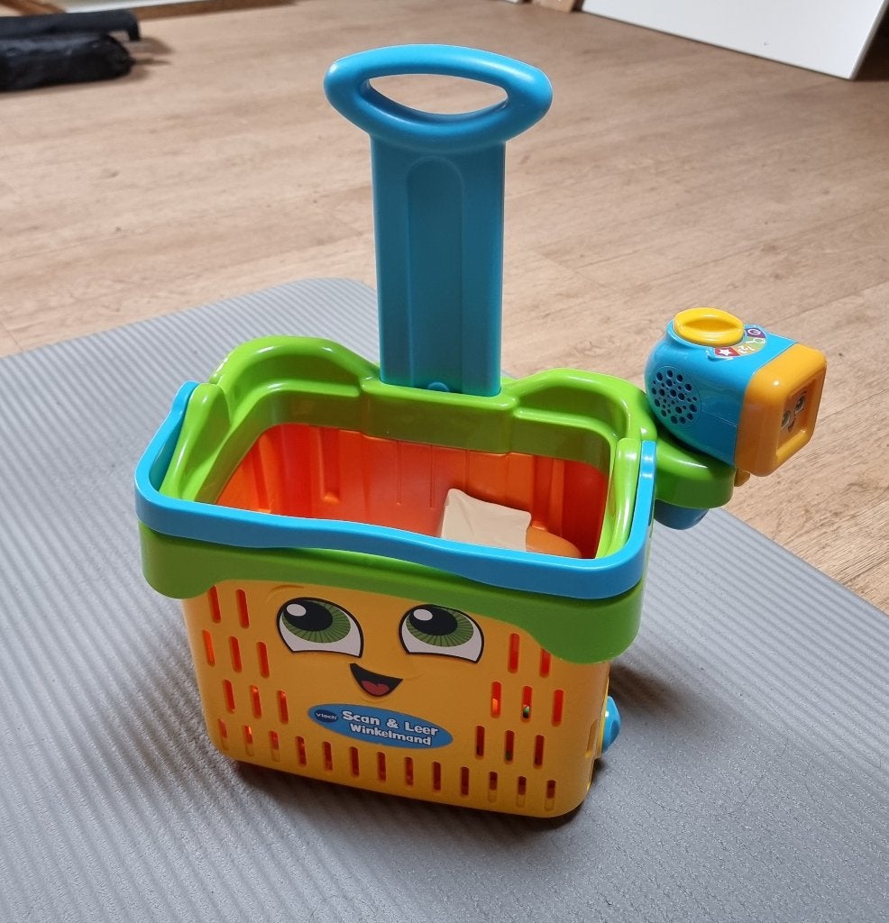 Vtech scan & leer winkelmand, Kinderen en Baby's, Ophalen of Verzenden, Zo goed als nieuw, 6 maanden tot 2 jaar