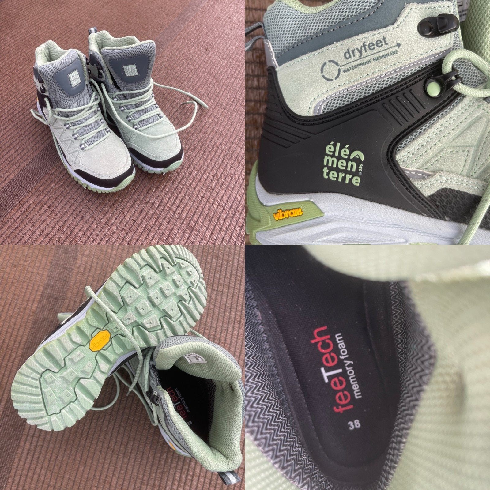 Nieuwe Elementerre wandelschoenen, maat 38, Dryfeet, Vibram, Sport en Fitness, Bergsport en Wandelen, Ophalen, Nieuw, Schoenen