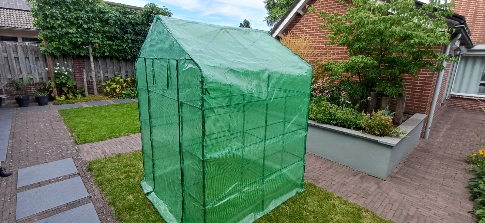 kweekkas.  foliekas Antonius met stalen frame., Folie, Kweekkas, Zo goed als nieuw, Ophalen