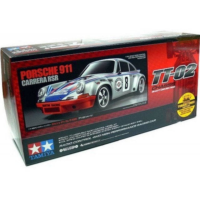 RC auto 58571 1/10 RC Porsche 911 Carrera RSR TT-02 kit bouw, Ophalen of Verzenden, Nieuw, Overige schalen, Auto onroad