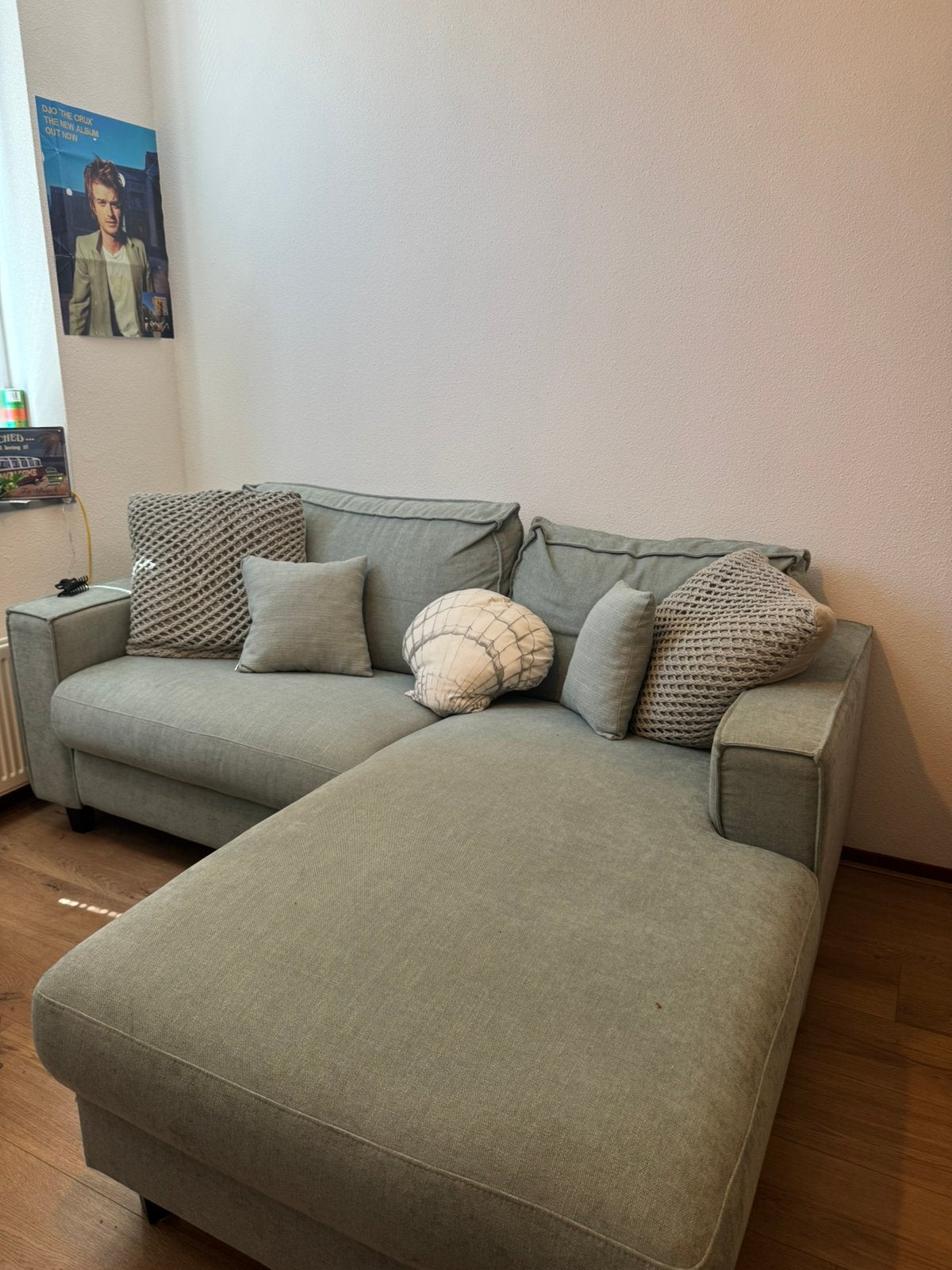 Mint groene bank, Ophalen, Zo goed als nieuw, 150 cm of meer