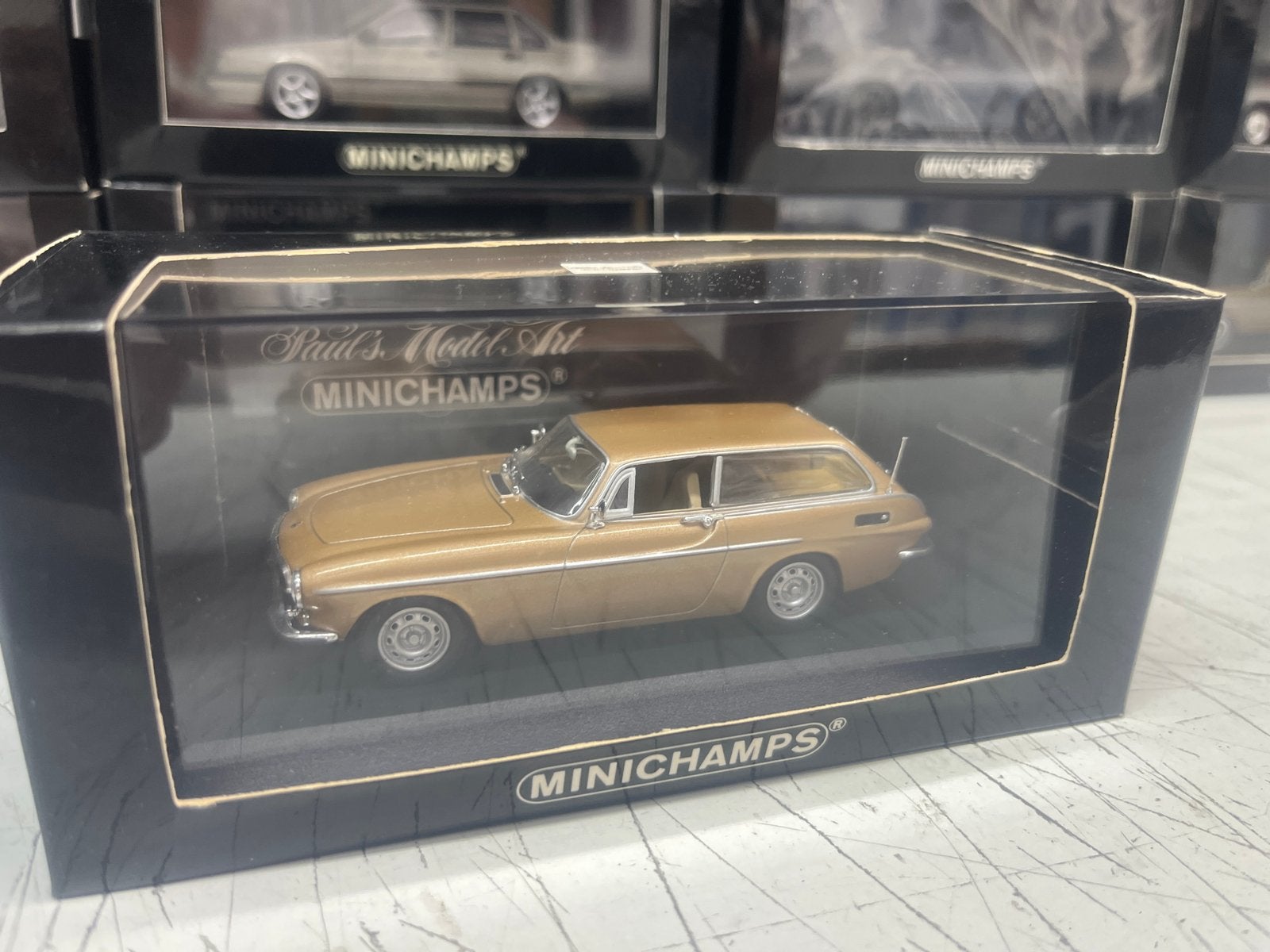 Minichamps Volvo P1800 ES 1-43- Gouden Modelauto, Minichamps, Tschuiten@hotmail.com, Duitsland, Auto