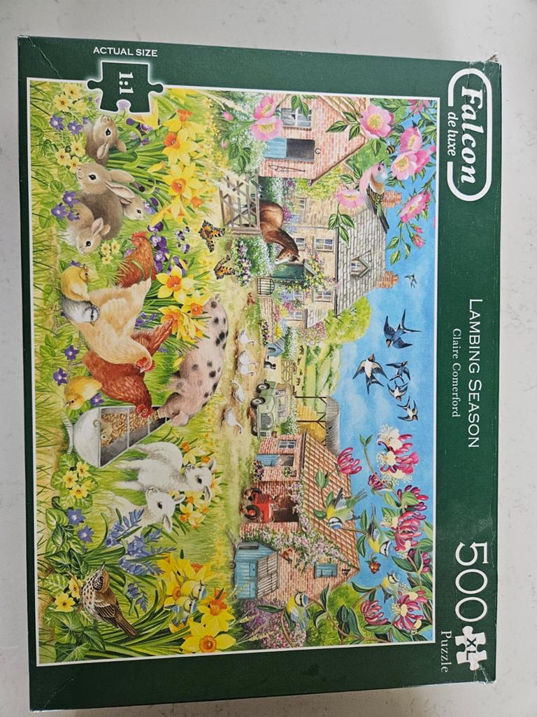 Falcon de Luxe Puzzel 500 stukjes - Lente Thema, Ophalen, 500 t/m 1500 stukjes