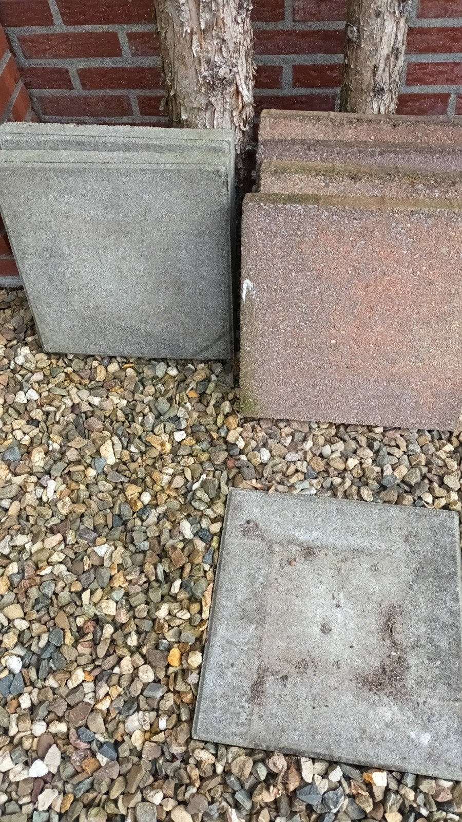 Gratis tegels*, Ophalen, Gebruikt, Beton, Terrastegels