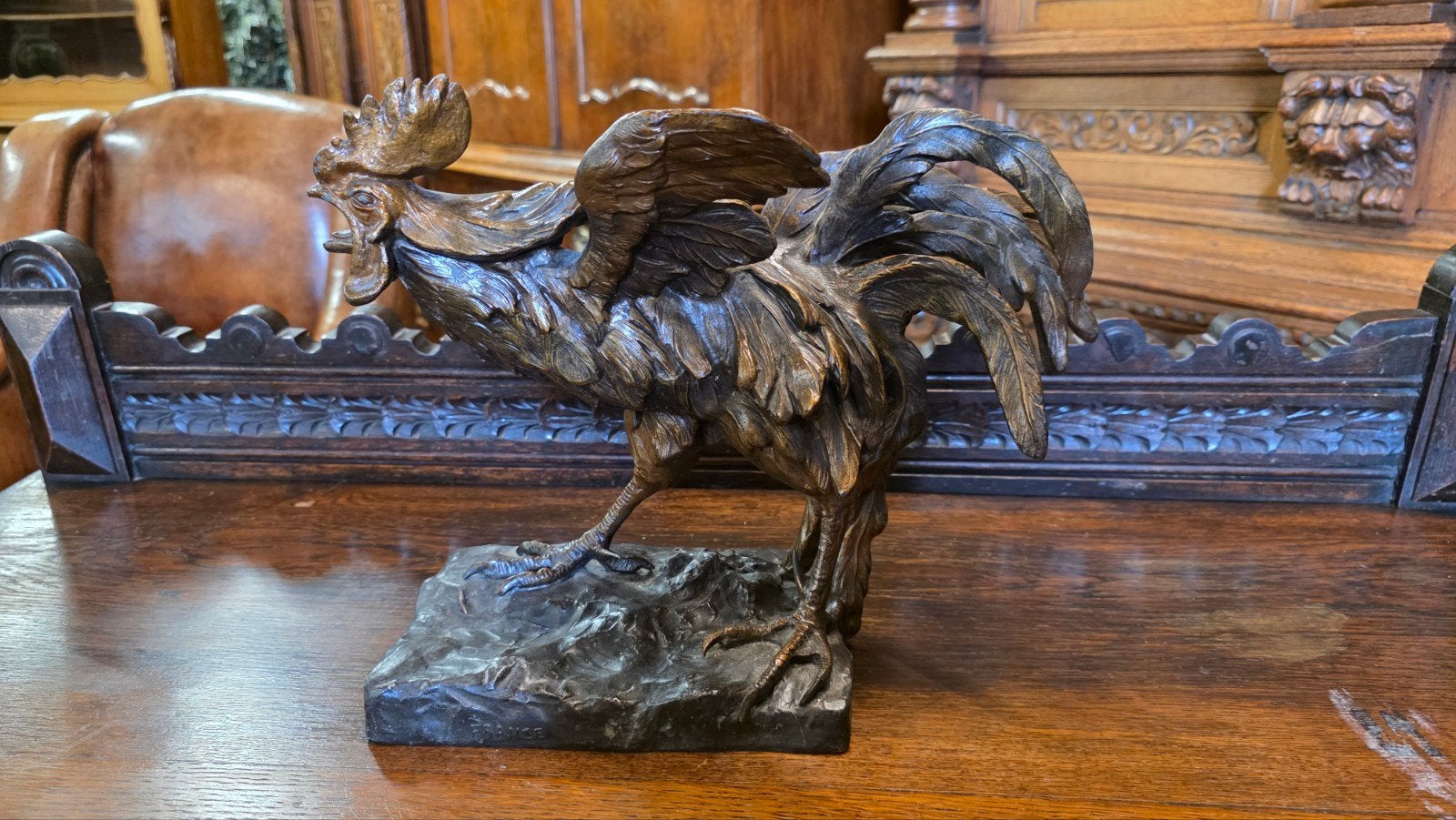 antiek bronzen beeld, Ophalen of Verzenden