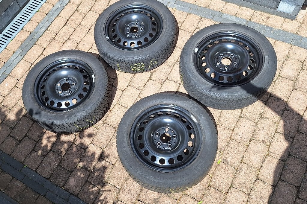 Winterbanden op velg Mercedes, Auto-onderdelen, Ophalen, Gebruikt, 16 inch, Banden en Velgen