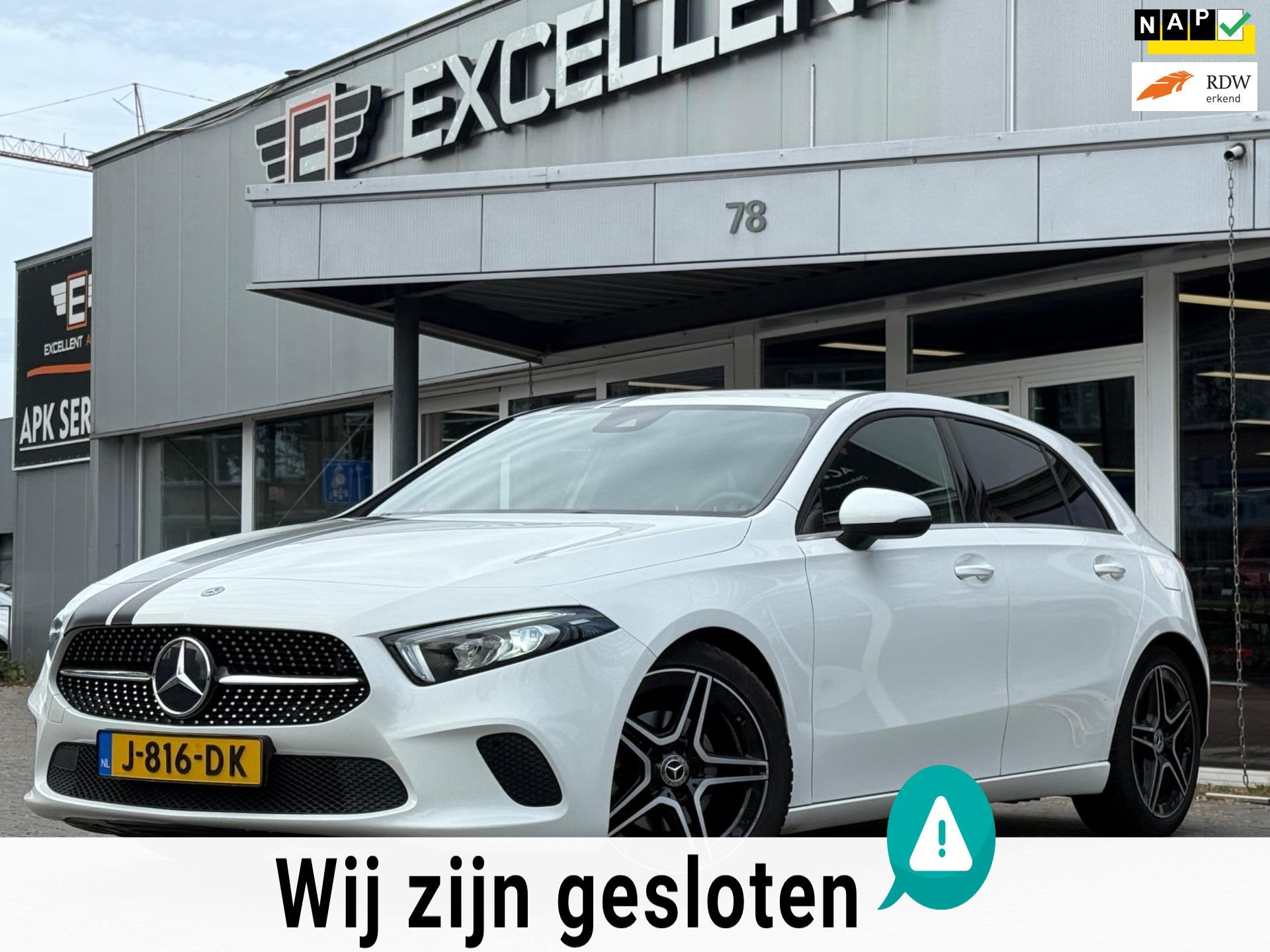 Mercedes-Benz A-klasse 160, Auto's, Voorwielaandrijving, Gebruikt, 4 cilinders, Leder en Stof