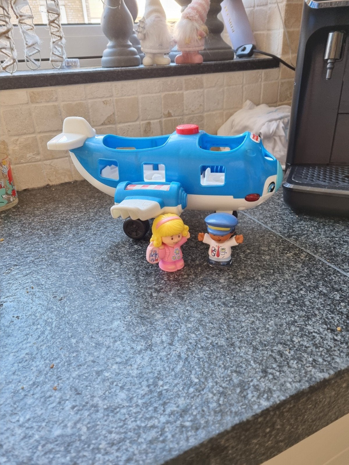 Fisher-Price Little People Vliegtuig met Figuren, Ophalen of Verzenden, Gebruikt, Overige typen, Met wieltjes