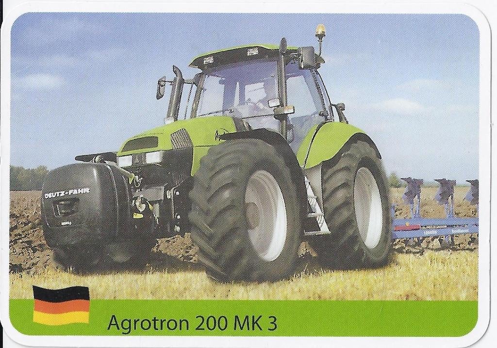 Ab10 verzamelkaart traktor agrotron 200 mk, Ophalen of Verzenden, Zo goed als nieuw, Auto's